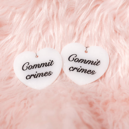 "commit crimes" earrings